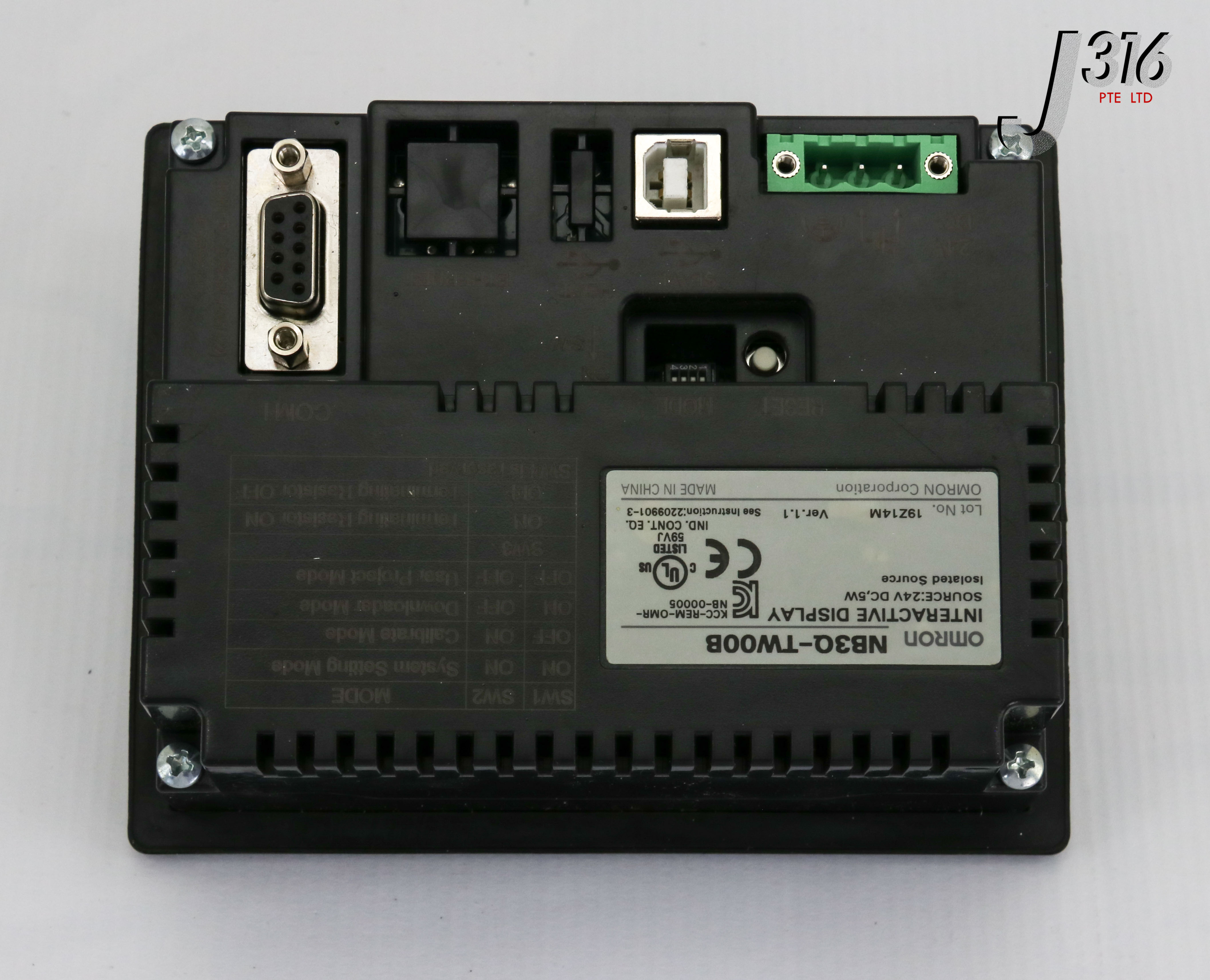 25611 OMRON HMI TOUCH SCREEN INTERACTIVE DISP, KCC-REM-OMR-NB